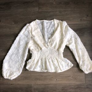 White long sleeve blouse